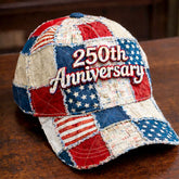 250th Anniversary Art Patchwork Print Casual Hat