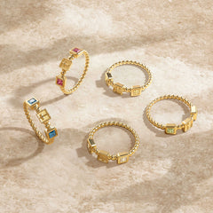 Cross Twine Stackable Ring