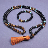 Faith Nova Tibetan Black Onyx Peaceful Mala Set