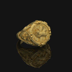 Agnus Dei Sterling Silver Ring – Sacred Lamb of God Ecclesiastical Design