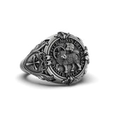 Agnus Dei Sterling Silver Ring – Sacred Lamb of God Ecclesiastical Design