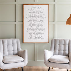 Psalm 23 | Framed Wooden Art