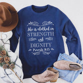 She Is Clothed Premium Fleece Sweatshirt