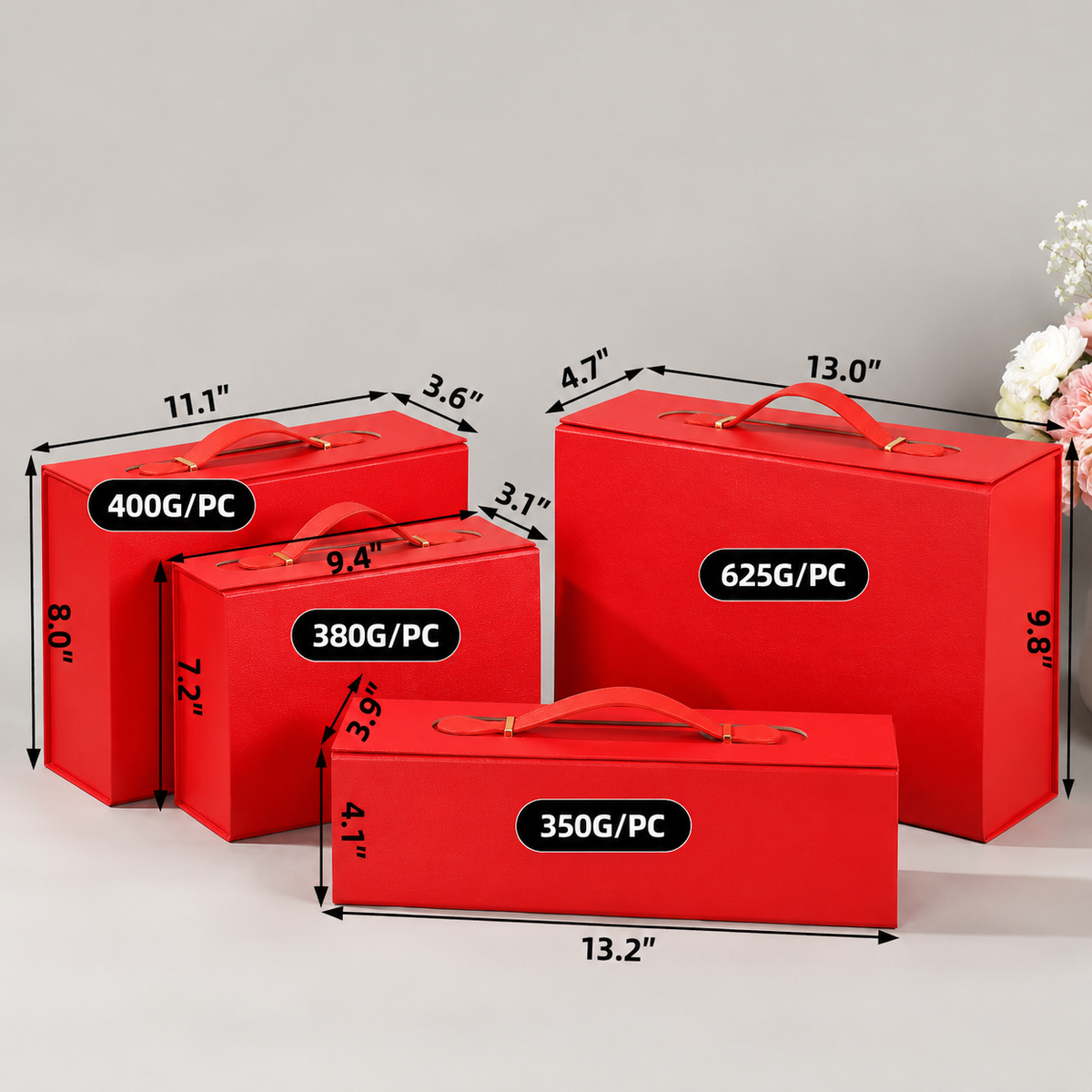 Handle Boxes - Red