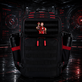 I love you three thousand Protector Hero Patch EDC Performance Backpack 35L / 45L - Black Red