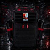 I love you three thousand Protector Hero Patch EDC Performance Backpack 35L / 45L - Black Red