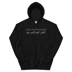 God Is Within Her She Will Not Fall Christian Hoodie