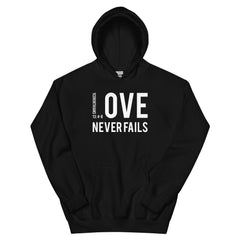 Love Never Fails Christian Hoodie