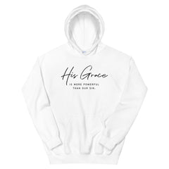 His Grace Is More Powerful Than Our Sin Christian Hoodie