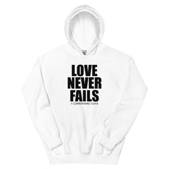 Love Never Fails Christian Hoodie