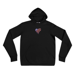 Painted Patriot – Embroidered Unisex hoodie