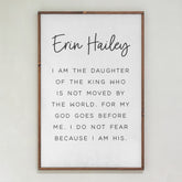 I Am the Daughter of a King Custom | Wood Sign