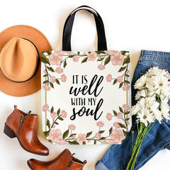 It Is Well With My Soul Canvas Tote Bag