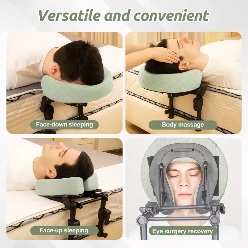 Massage headrest for bed