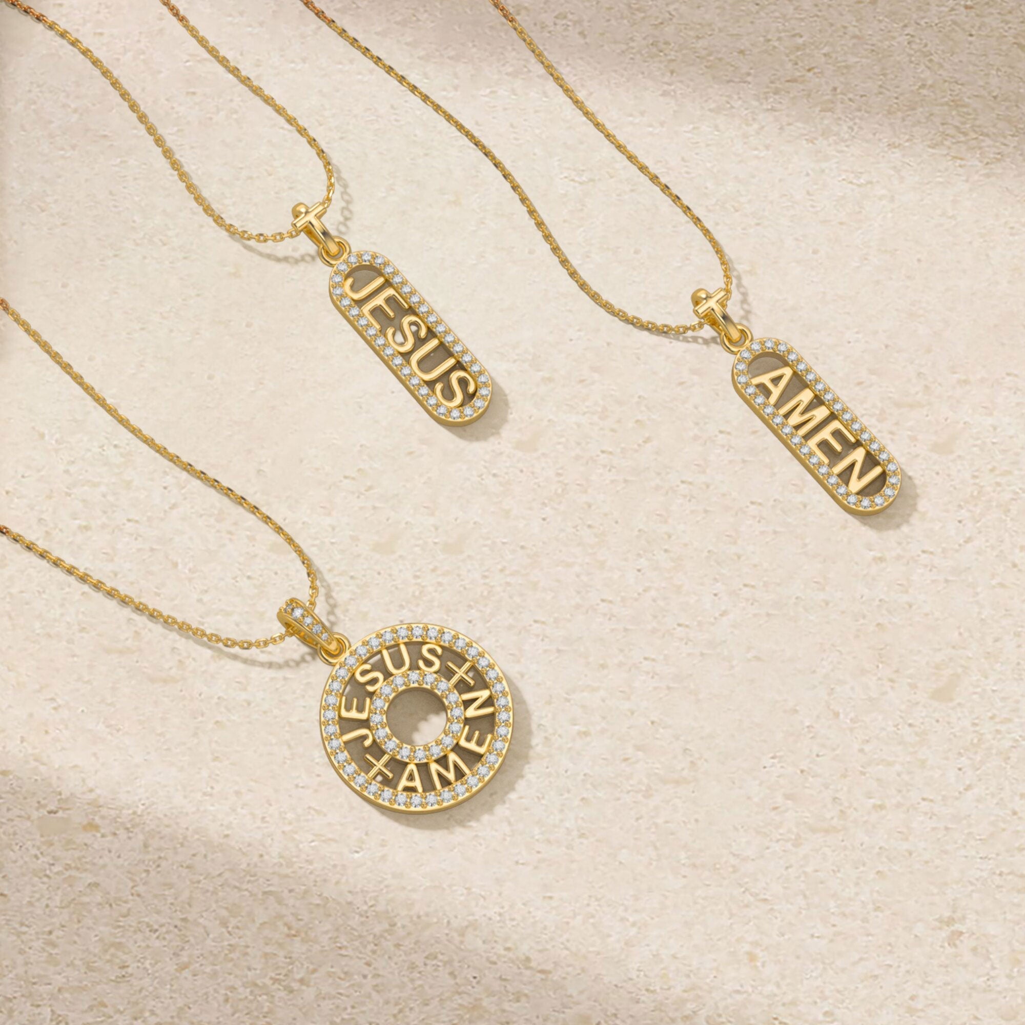 AMEN Cross Pendant Necklace