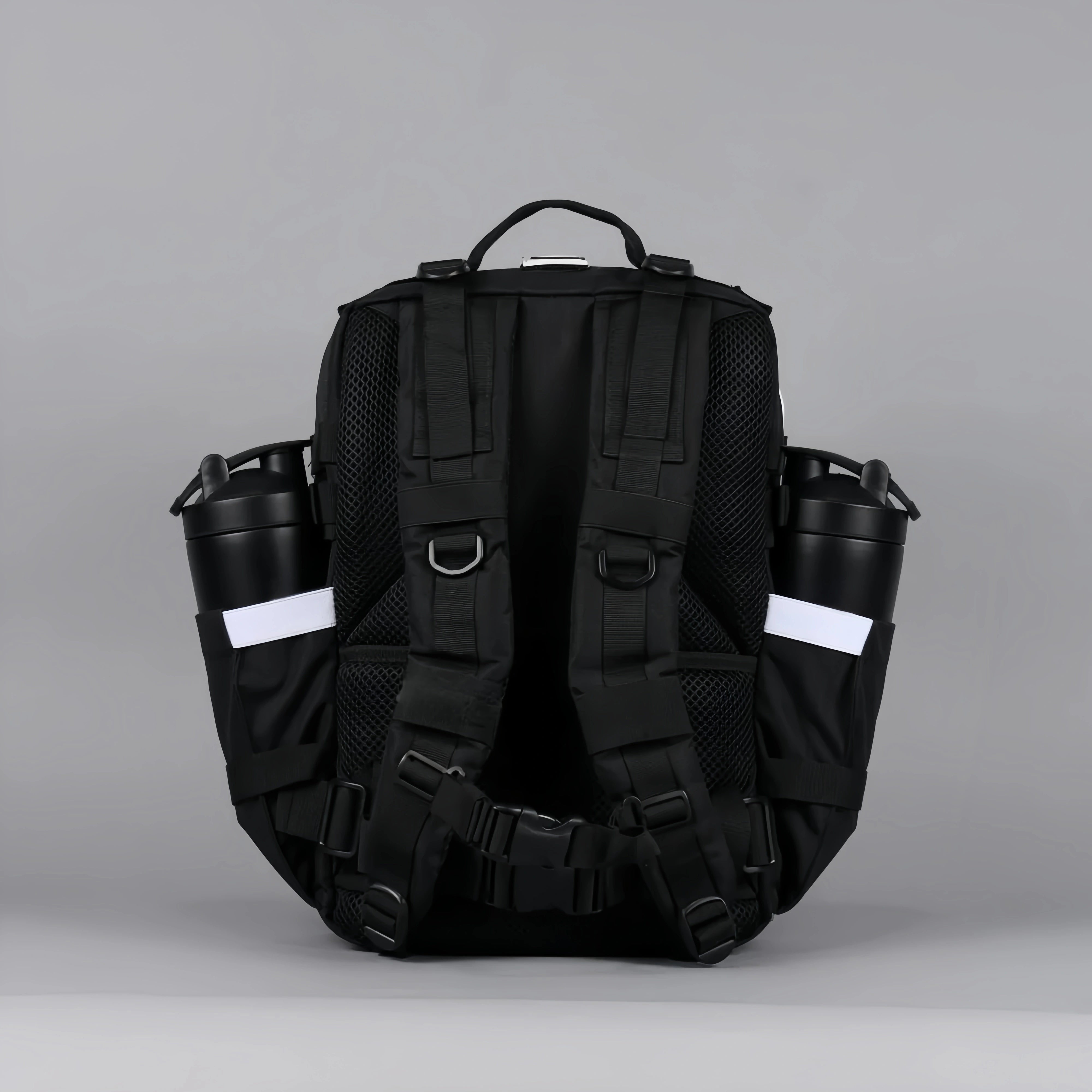 35L Alpha Black Backpack – White Accent