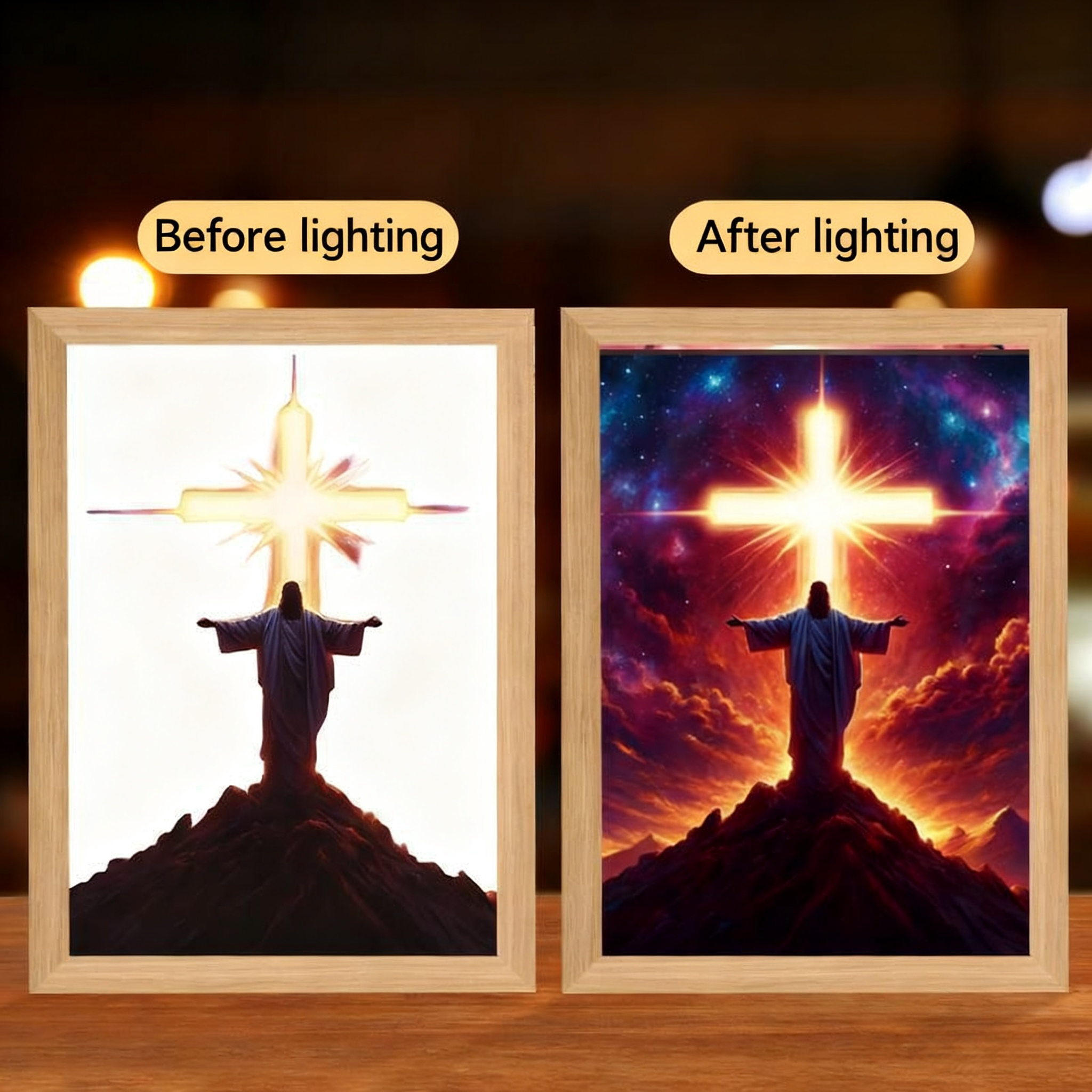 God-Inspired Creative DIY Light-Up Flower Glowing Ornament