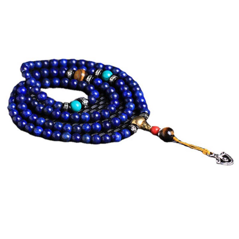Faith Nova 108 Beads Lazurite Positive Bracelet Mala