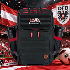 Austria National Team – World Cup Patch EDC Performance Backpack 35L / 45L - Black Red