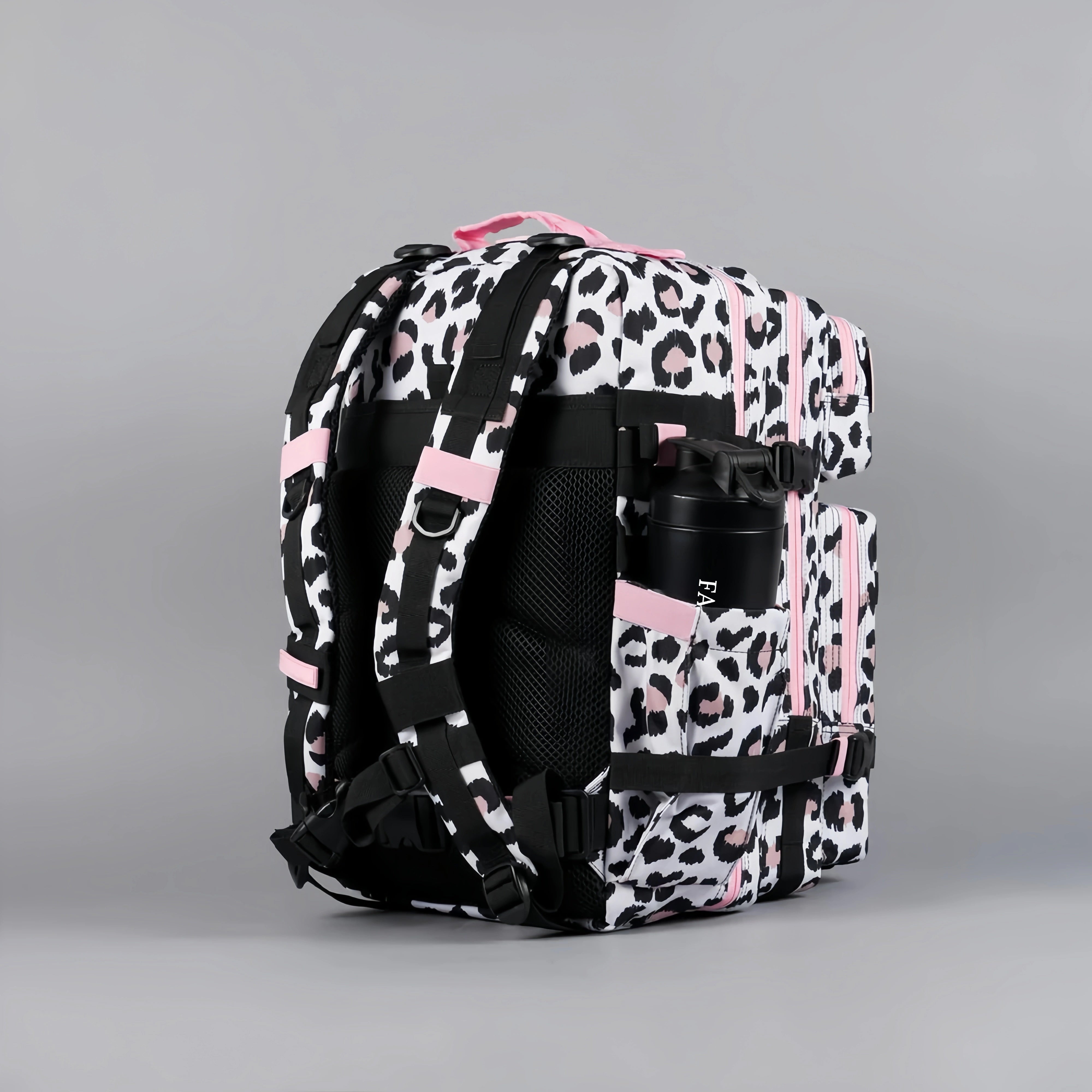 45L Backpack Leopard Pink