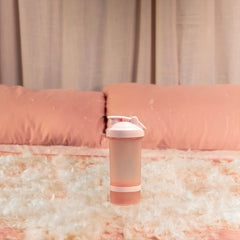 PINK SHAKER BOTTLE WITH STORAGE COMPARTMENTS