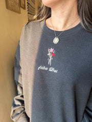 Embroidered Filia Dei Christian Sweatshirt