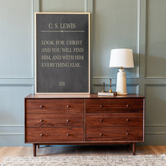 Look For Christ | Framed Wooden Art