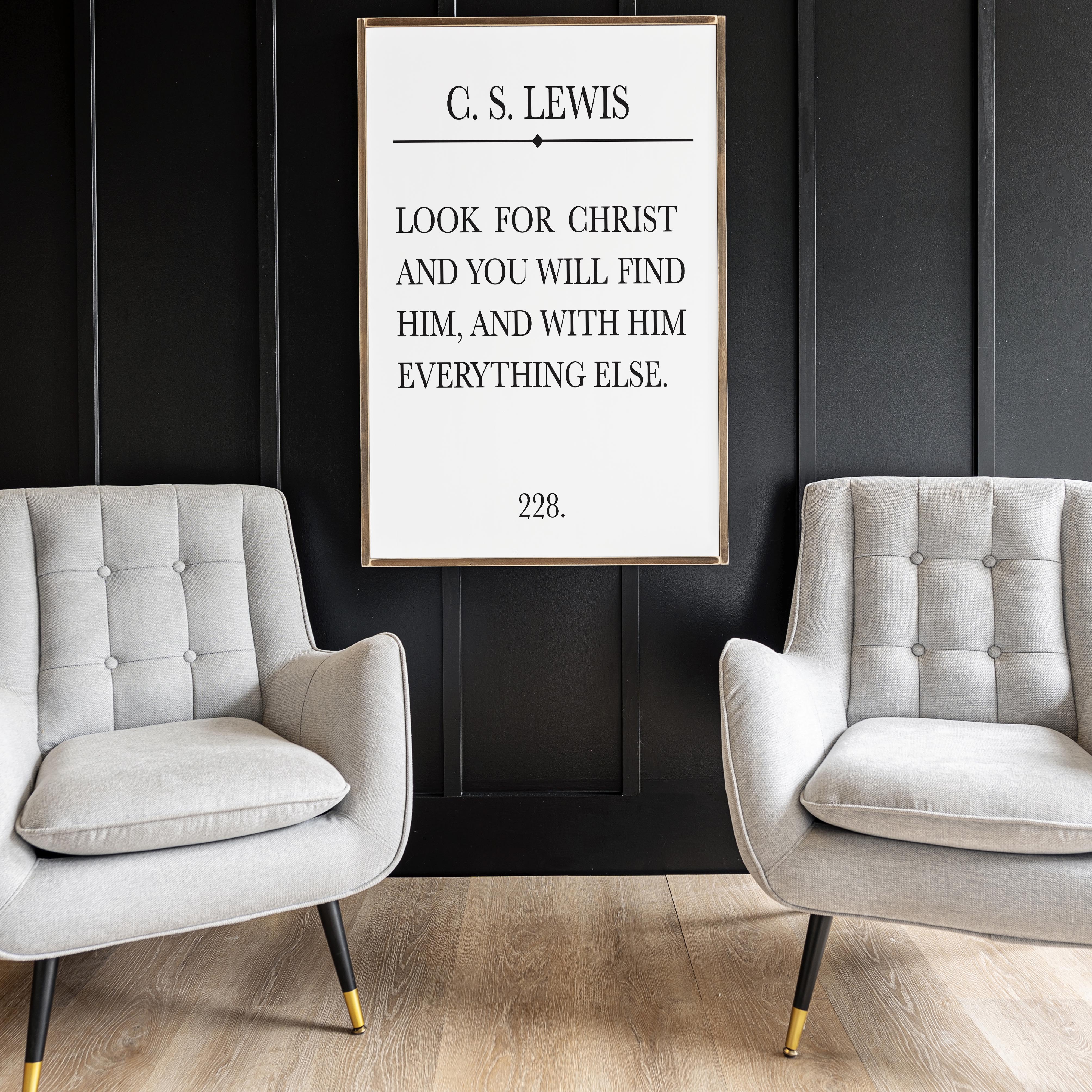 Look For Christ | Framed Wooden Art