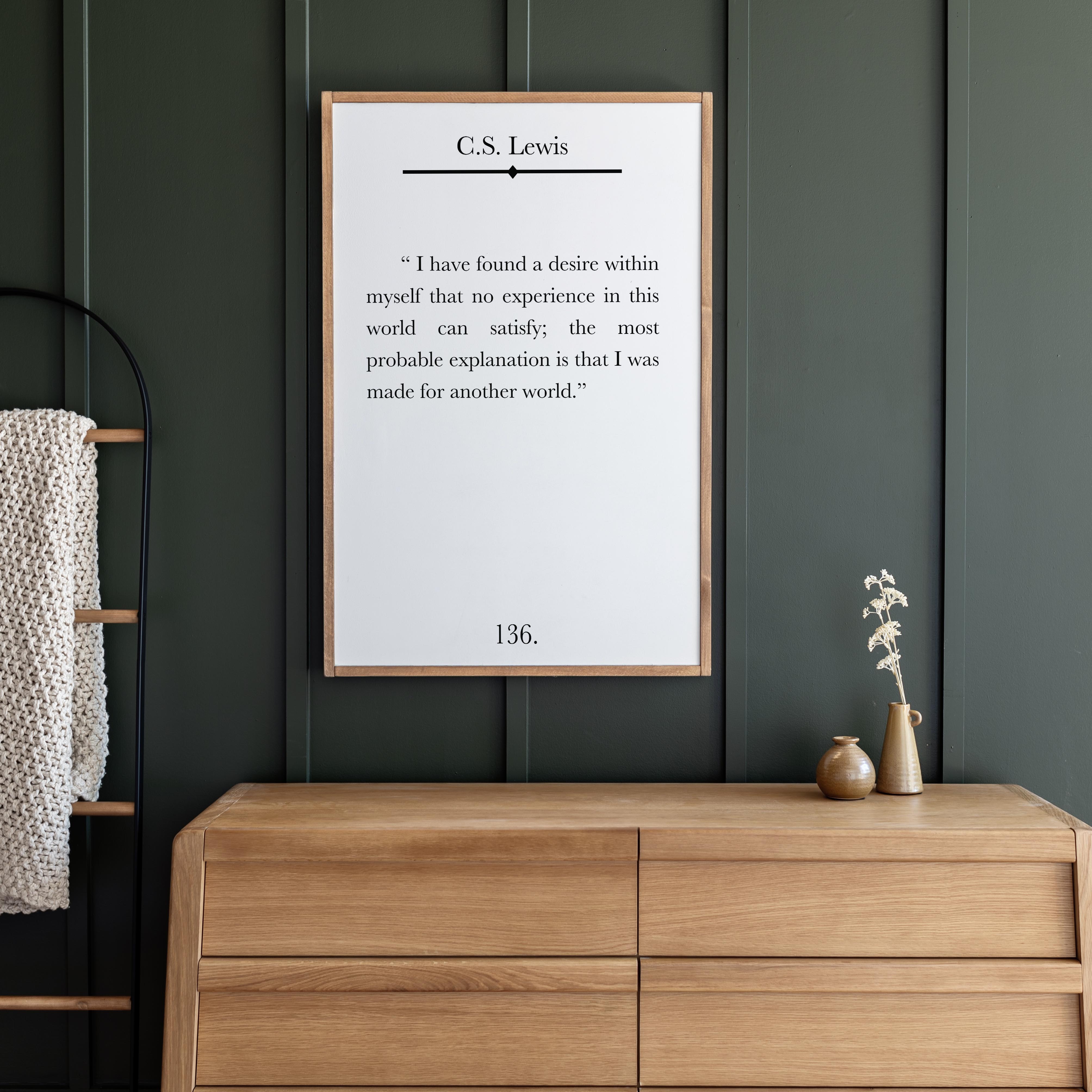 I Have Found A Desire | Framed Wooden Art