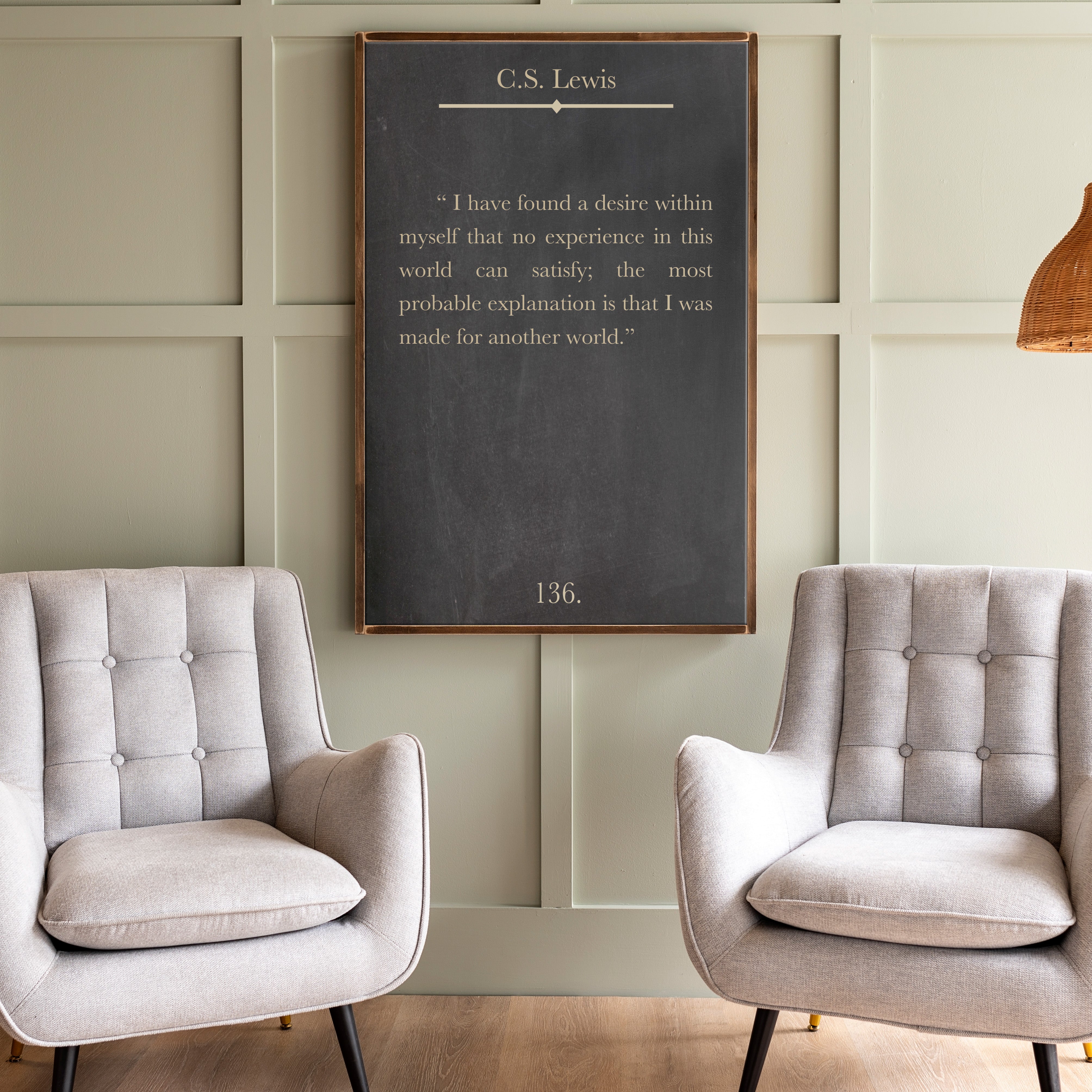 I Have Found A Desire | Framed Wooden Art