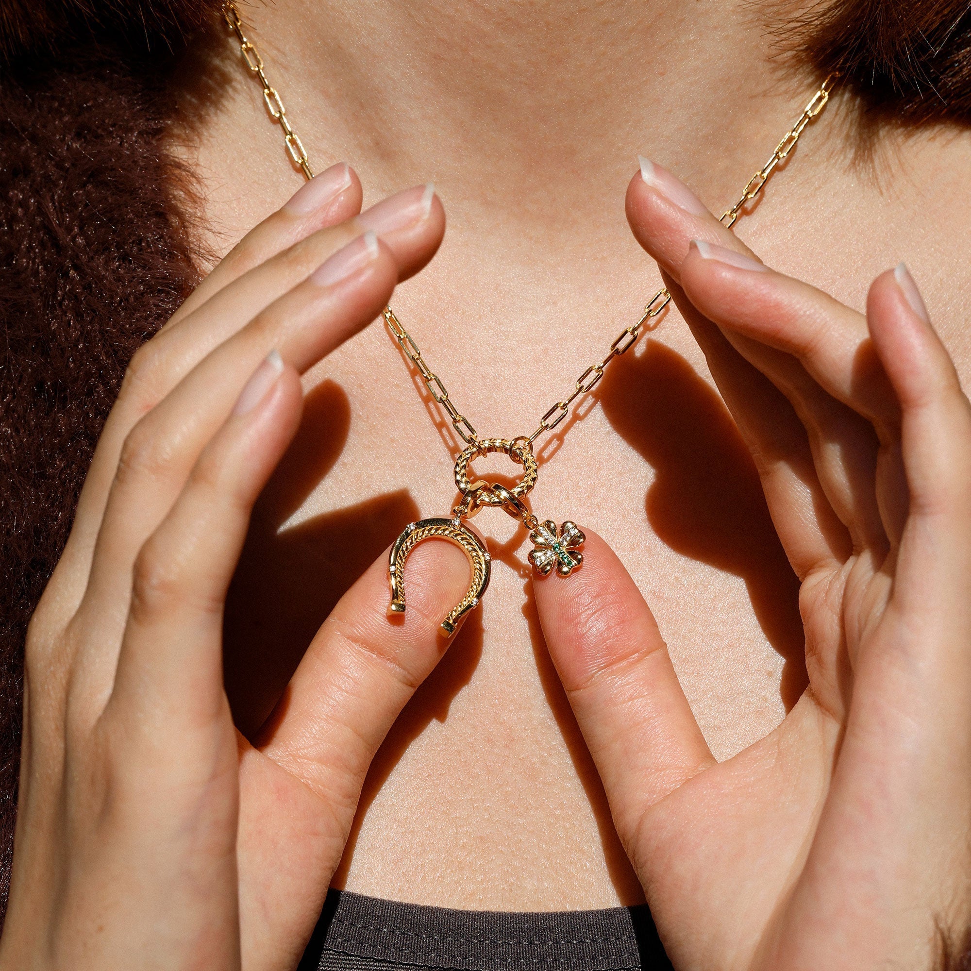Four-Leaf Clover Charm Pendant