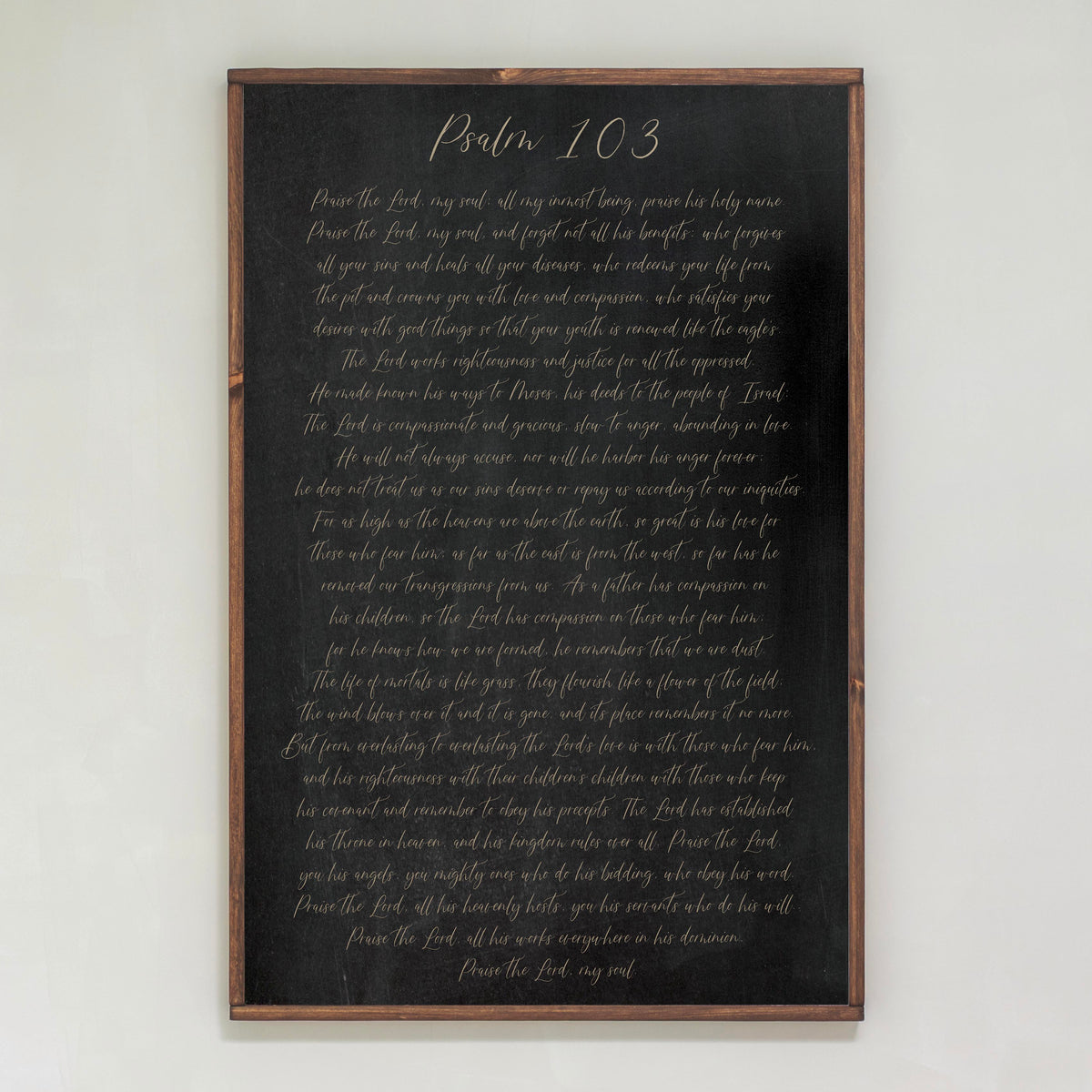 Psalm 103 | Framed Wooden Art