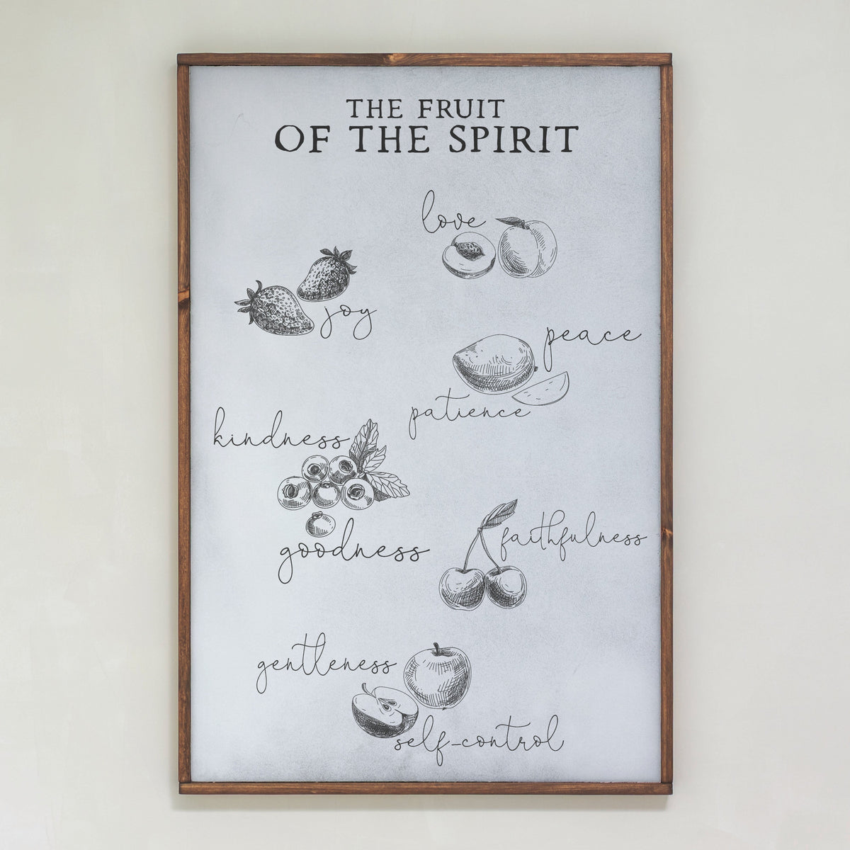 Fruit Of The Spirit | Framed Wooden Art