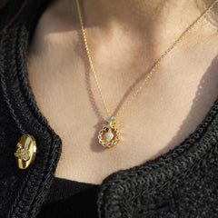 The Sacred Heart Dangle Pendant Necklace