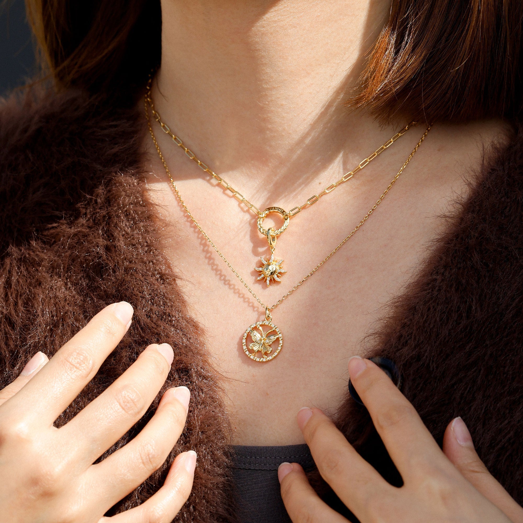 Manna Charm Builder Paperclip Chain Necklace