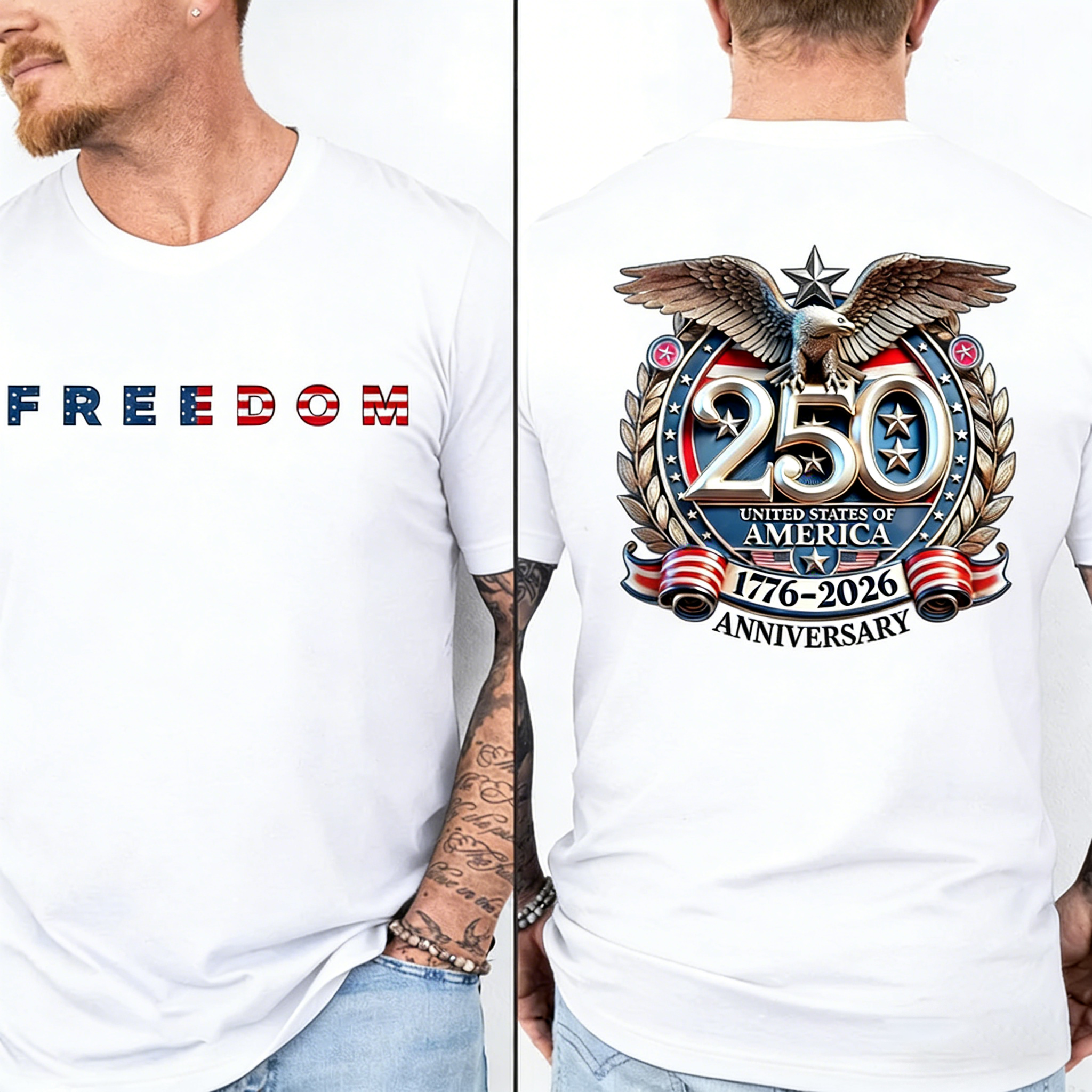 Men's Freedom 250 Years Anniversary T-Shirt