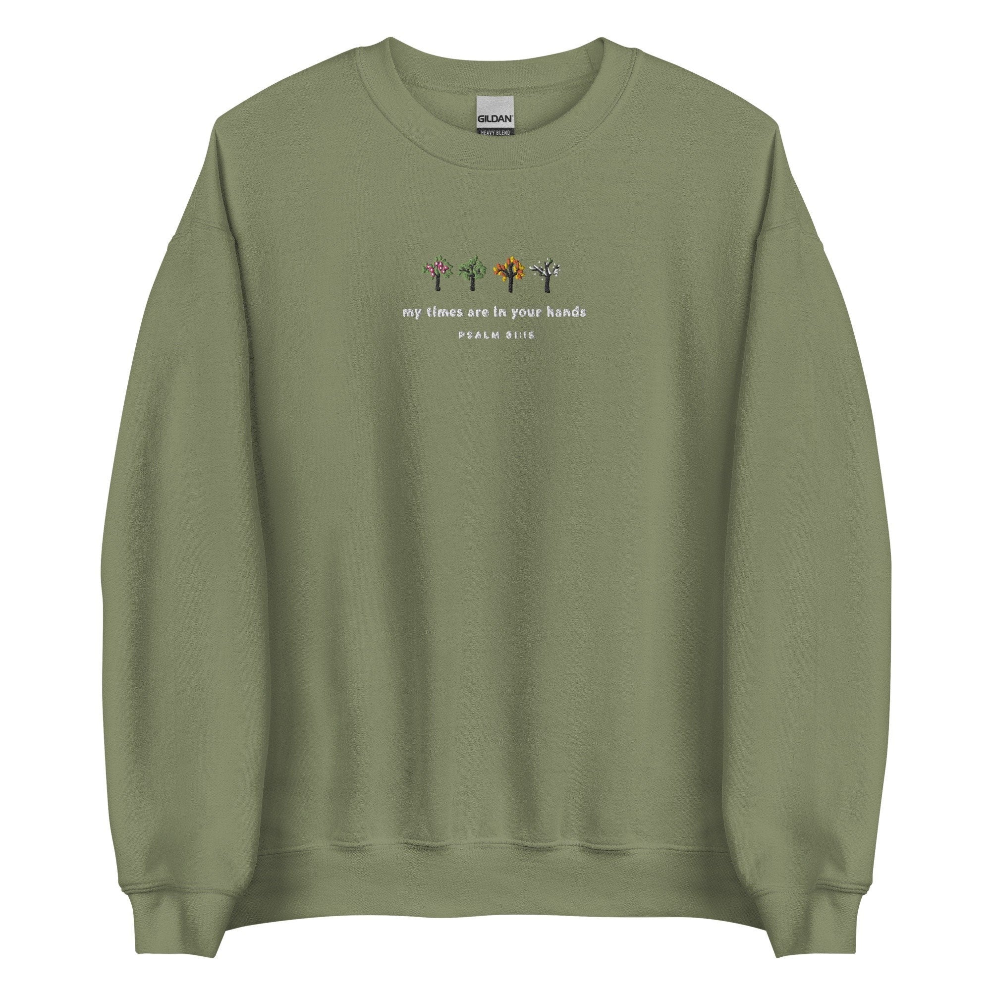 Embroidered My Times Are In Your Hands Sweatshirt