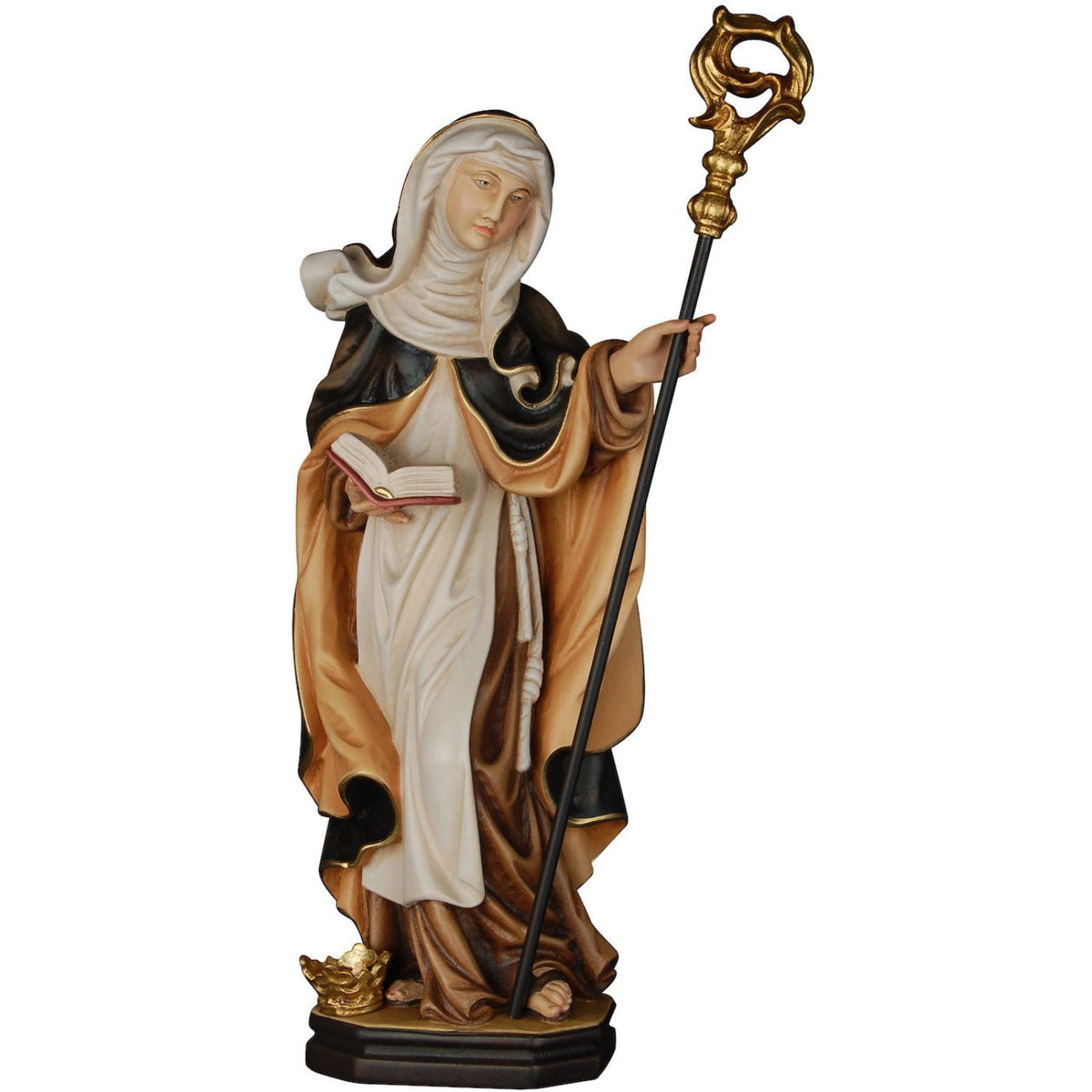 Saint Wiltrud with Crown Figurine