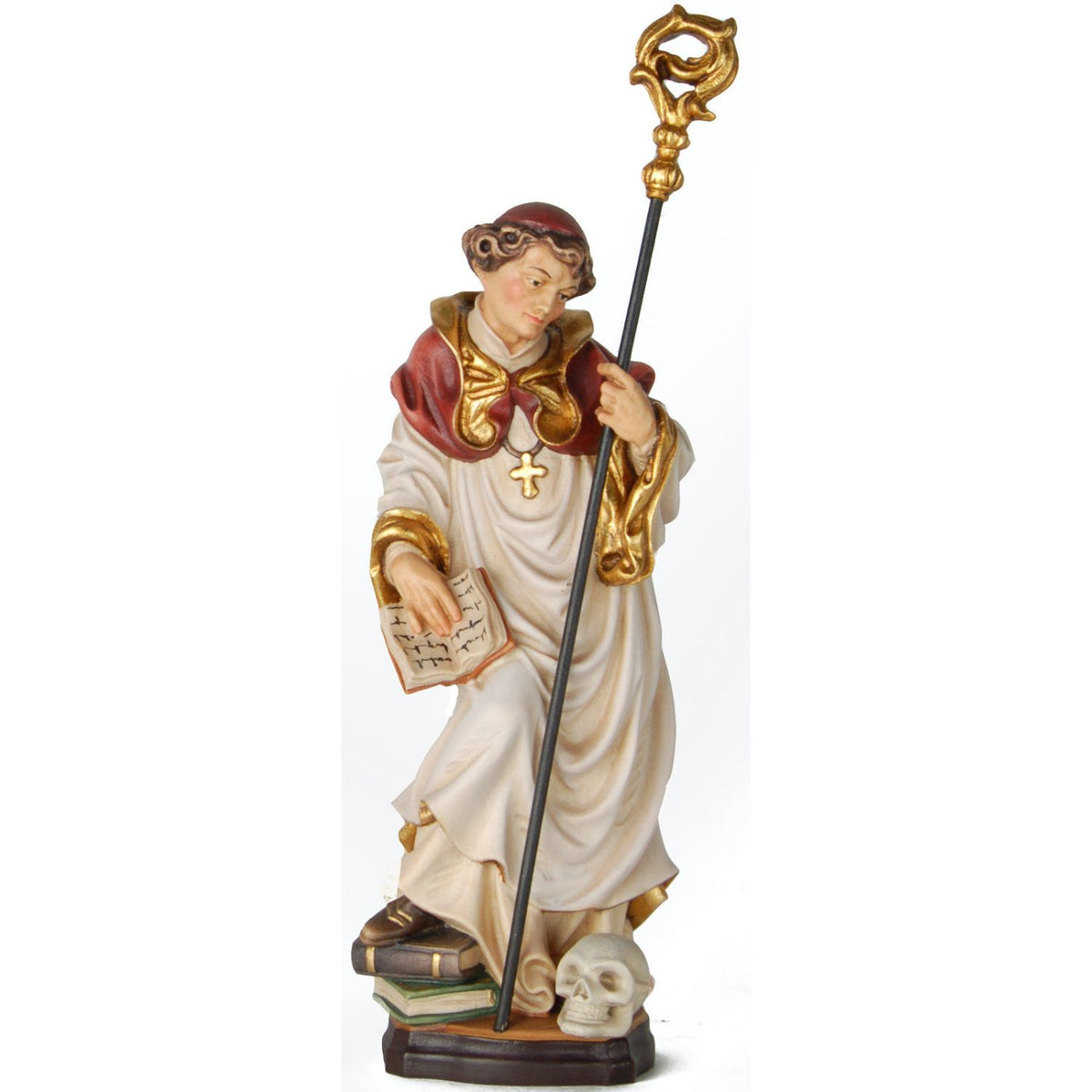 Saint Bruno with Skull Figurine