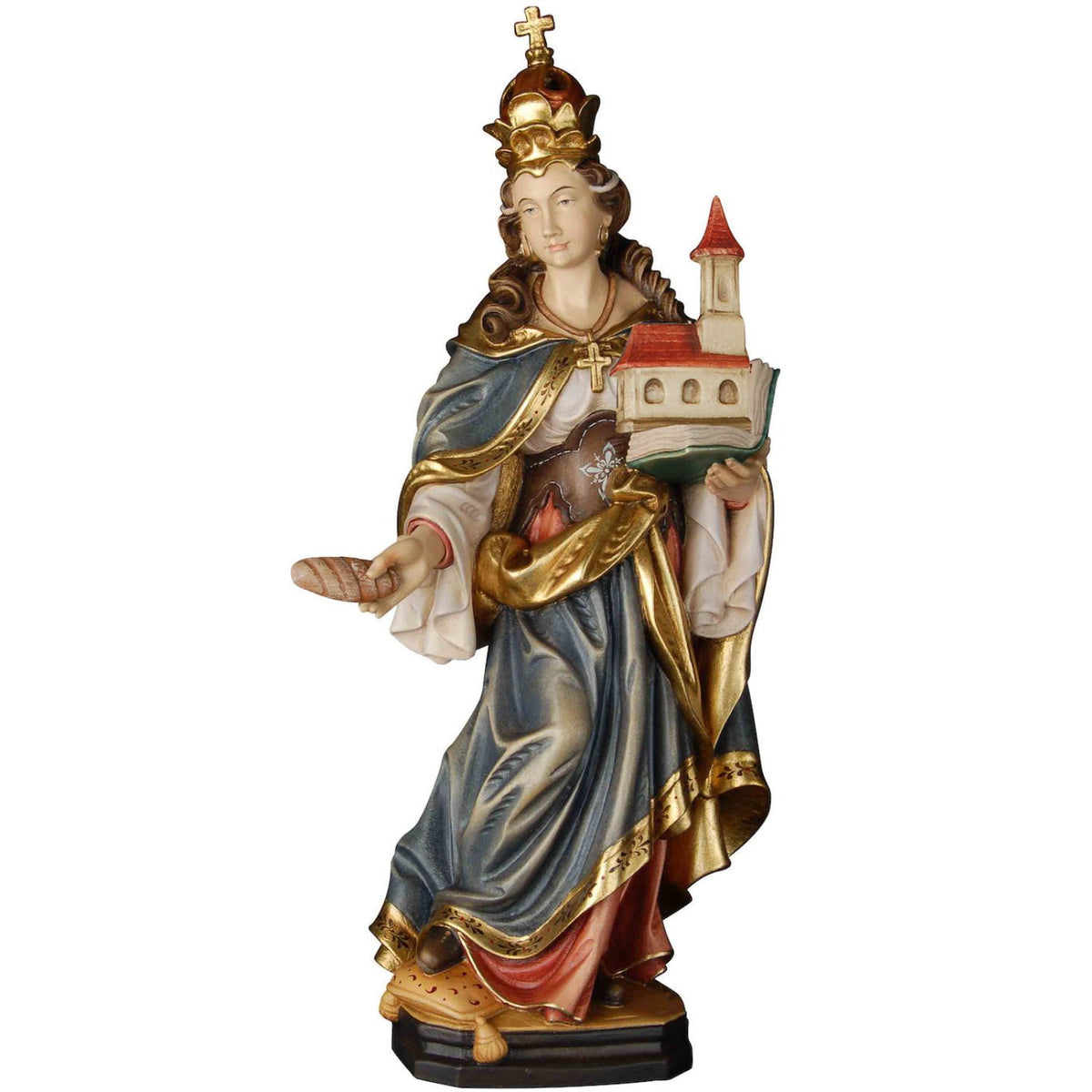 Saint Mechthild with Bread and Church Figurine