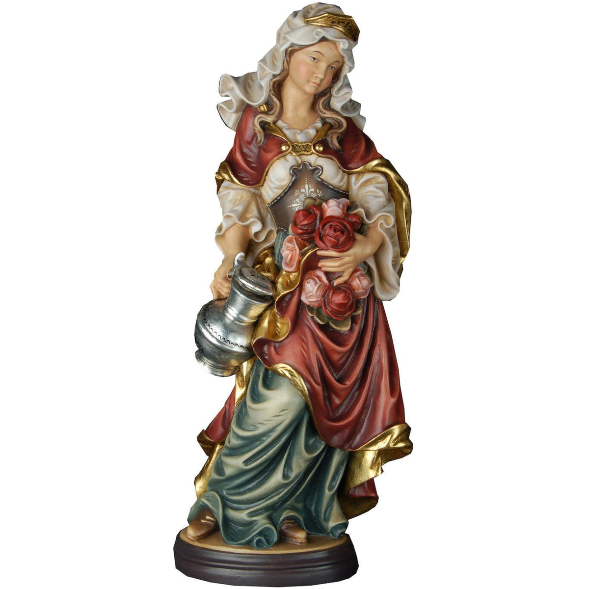 Saint Elisabeth with Roses Figurine