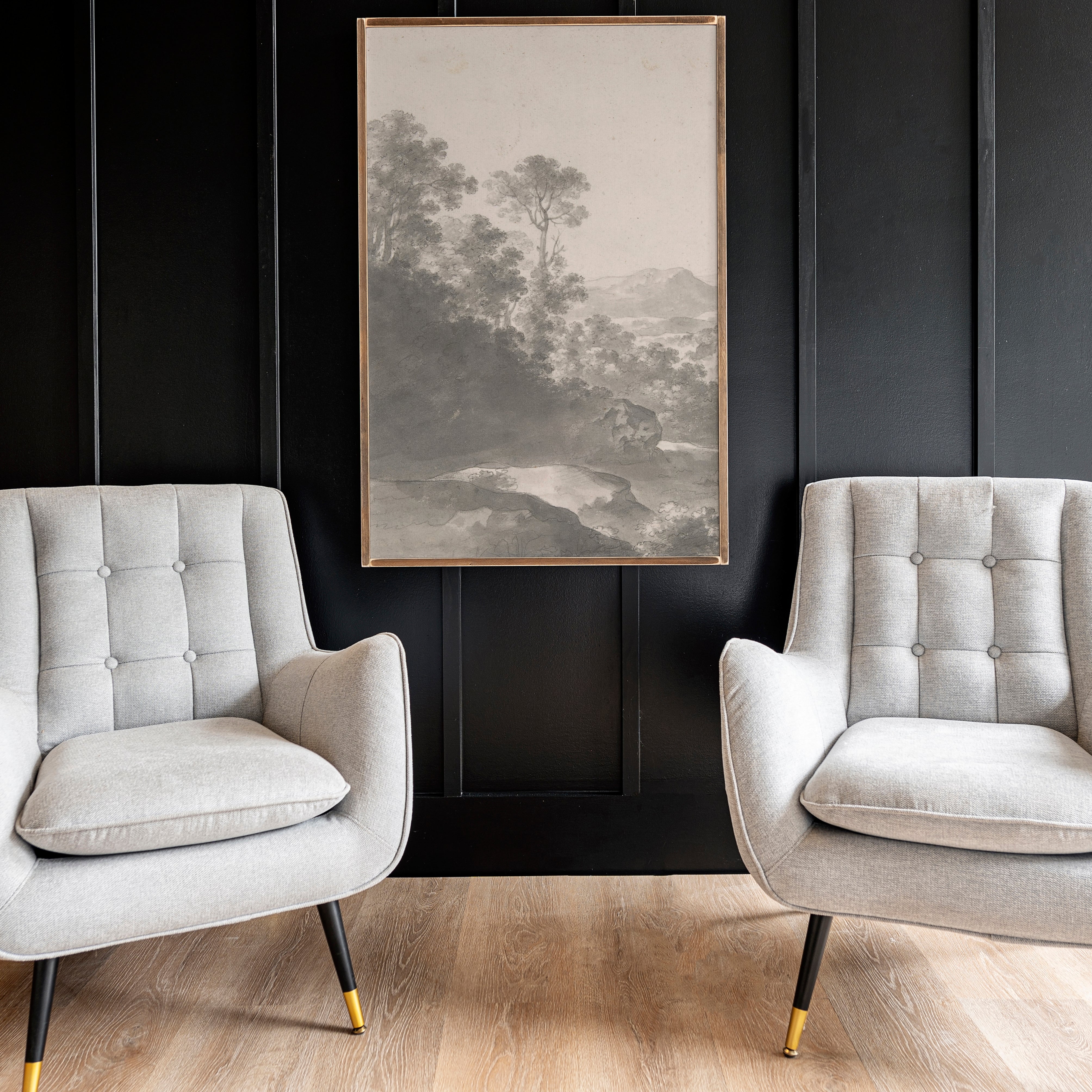 Black and White Art | Framed Wooden Art