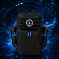 Hero Patch EDC Performance Backpack 35L / 45L - Black Blue