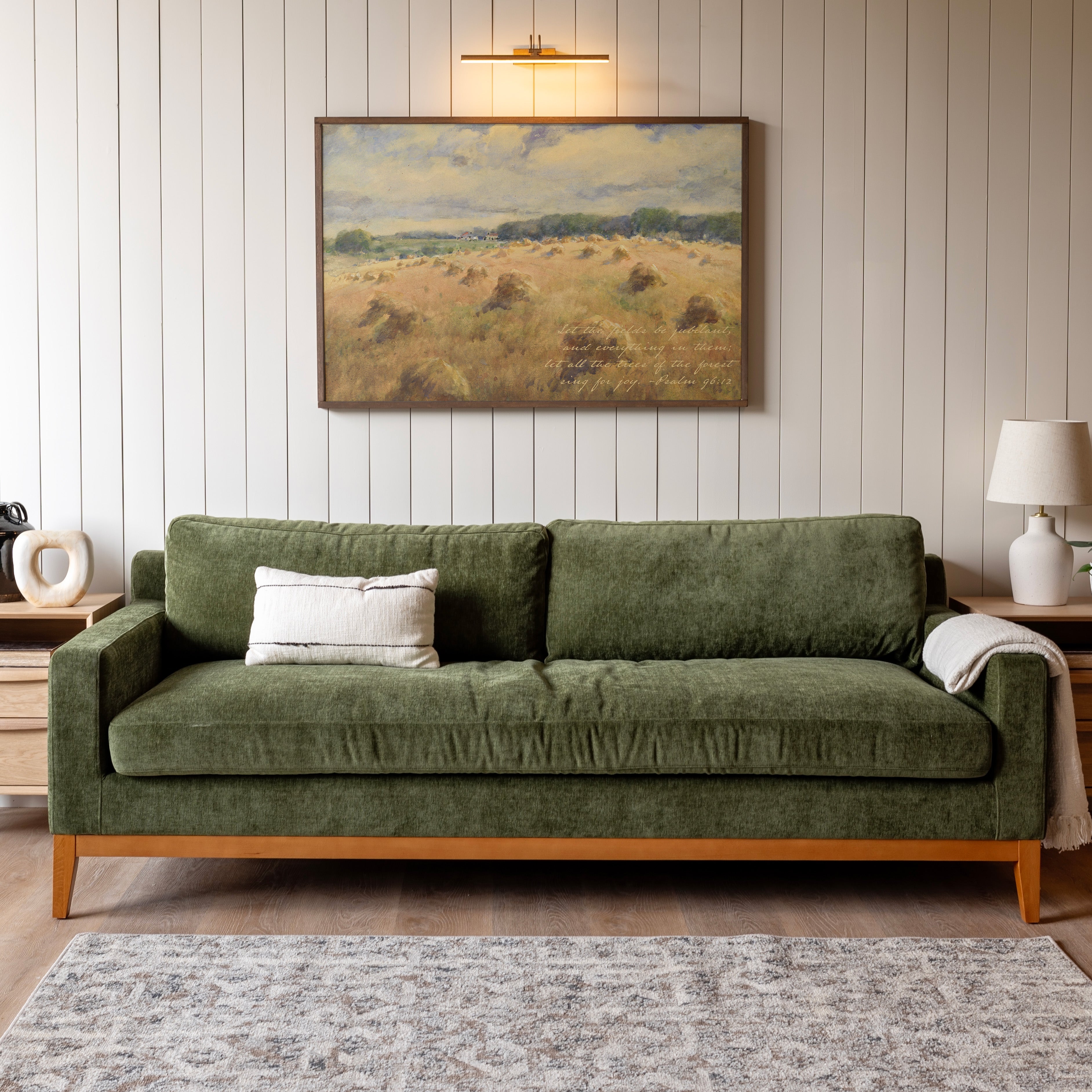 Psalm 96 | Framed Wooden Art - Horizontal