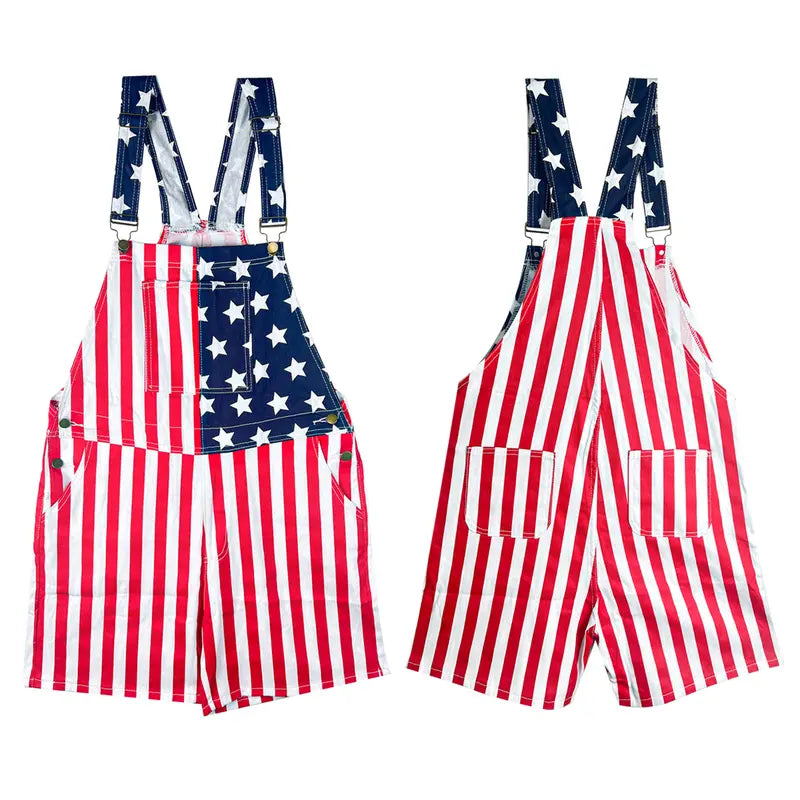 American Flag Overalls for Men and Women