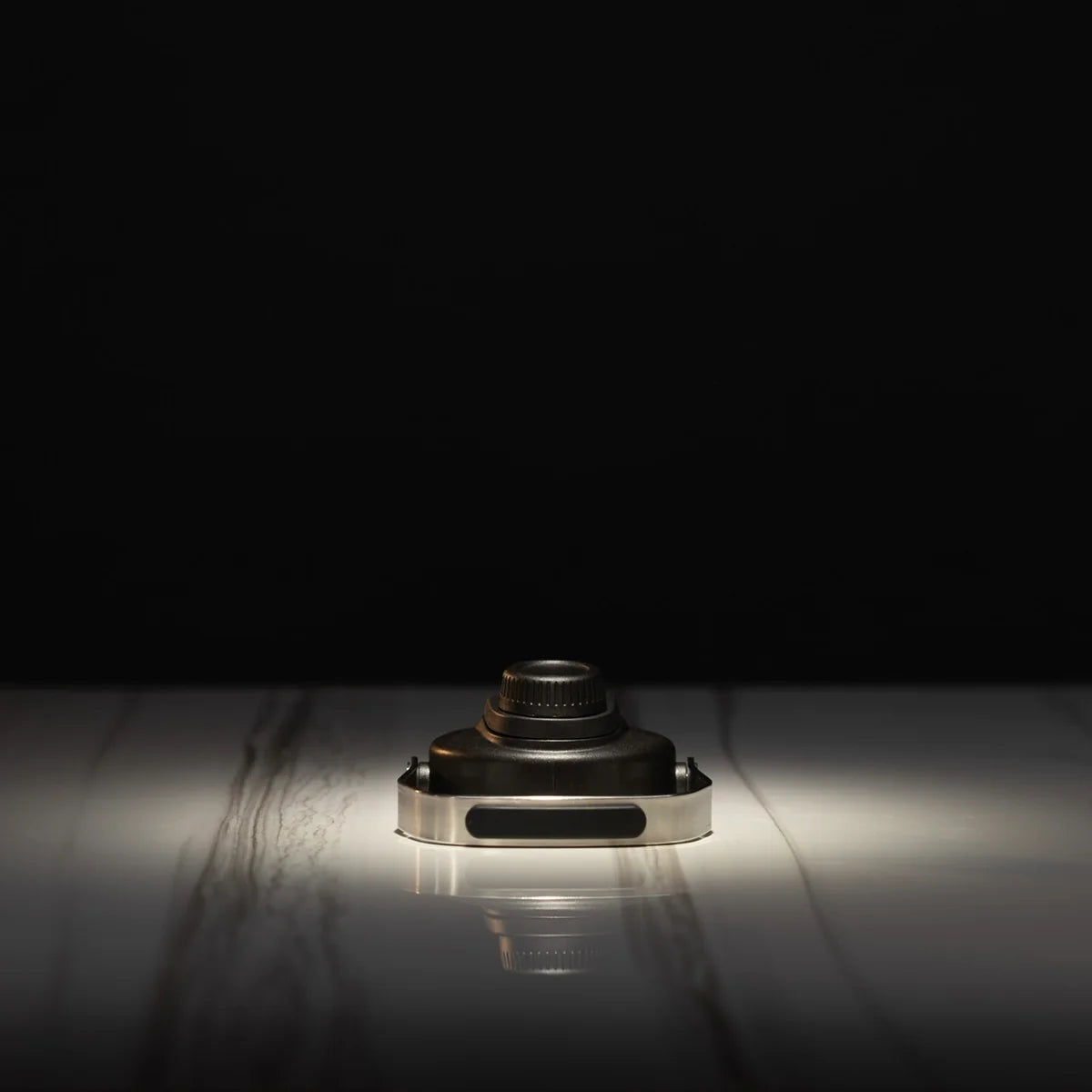 64OZ FLASK BLACK WHITE LETTERS