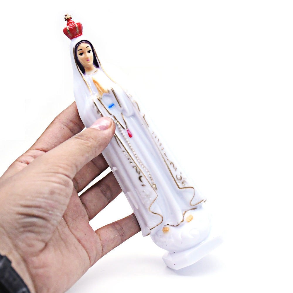Our Lady of Fatima Statue Ornament for Home, Office & Religious Decor