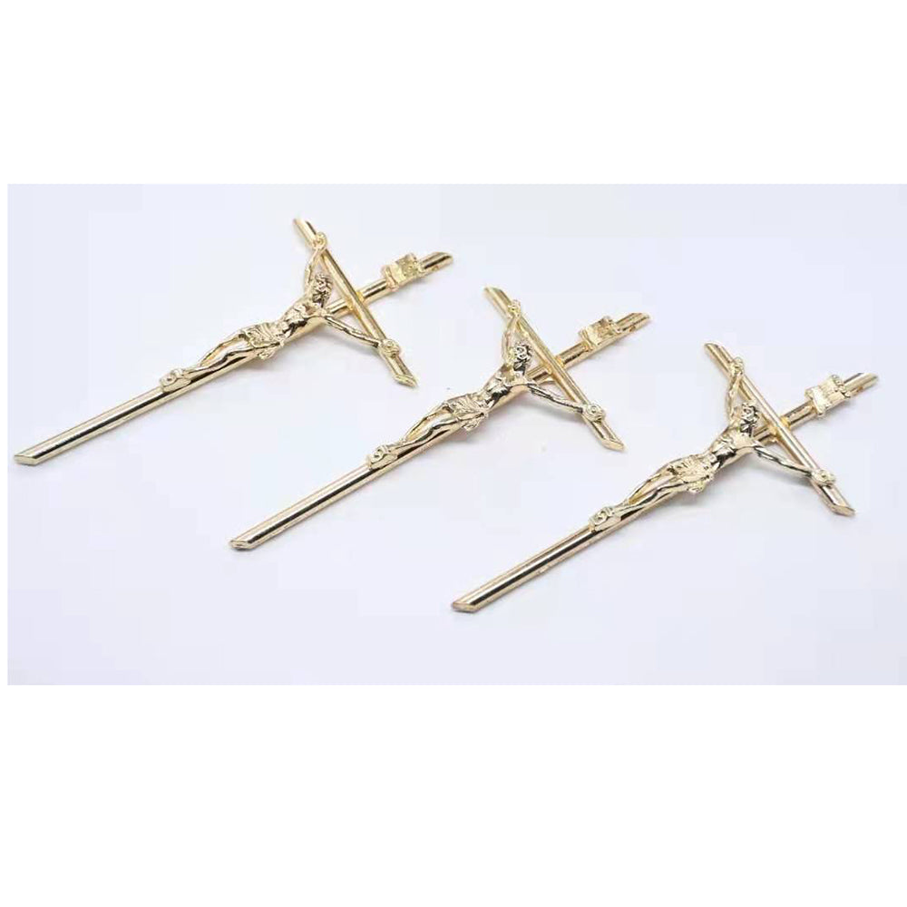 Gold Metal Cross Wall Hanging – Christian Home Decor Ornament