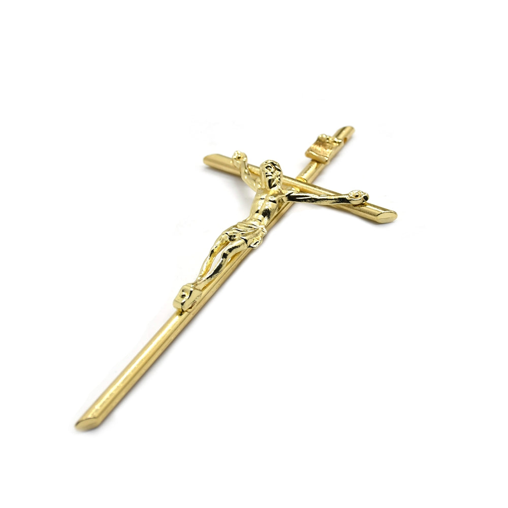 Gold Metal Cross Wall Hanging – Christian Home Decor Ornament