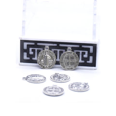 Holy Trinity Antique Silver Beads – Metal Spacer Beads for DIY Jewelry